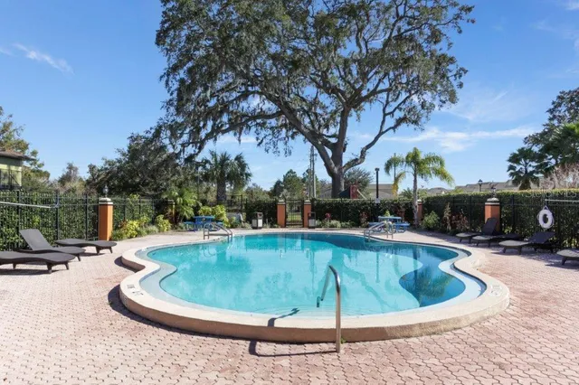 a view of outdoor space with seating