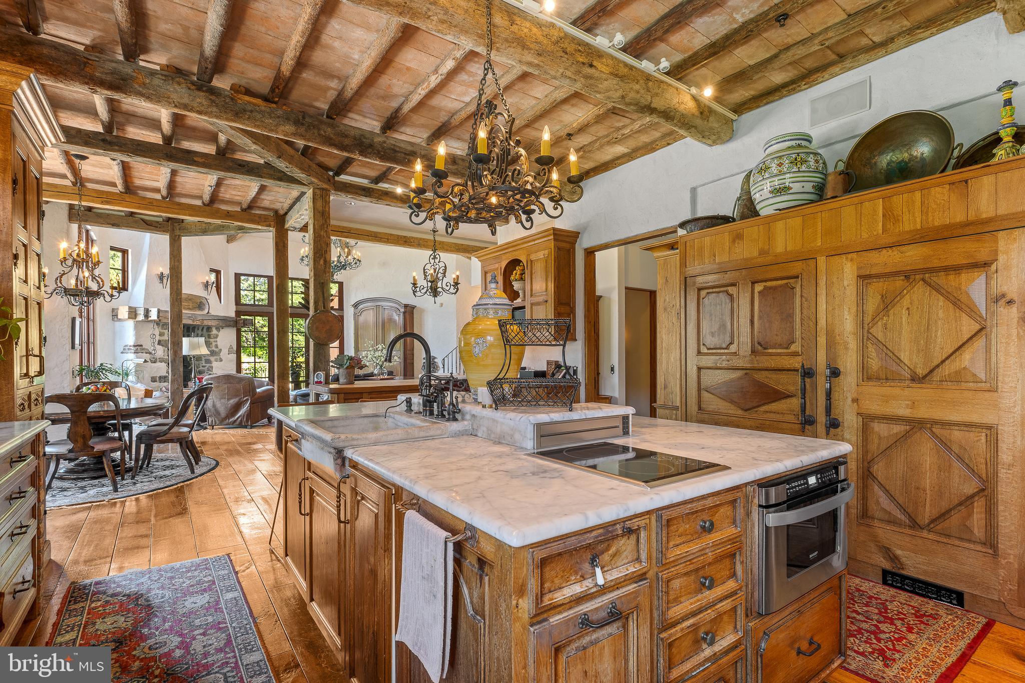 13320 Signal Tree Lane Potomac, MD 20854 - Photo 51 of 143 Ceiling Beams from antique reclaimed barn