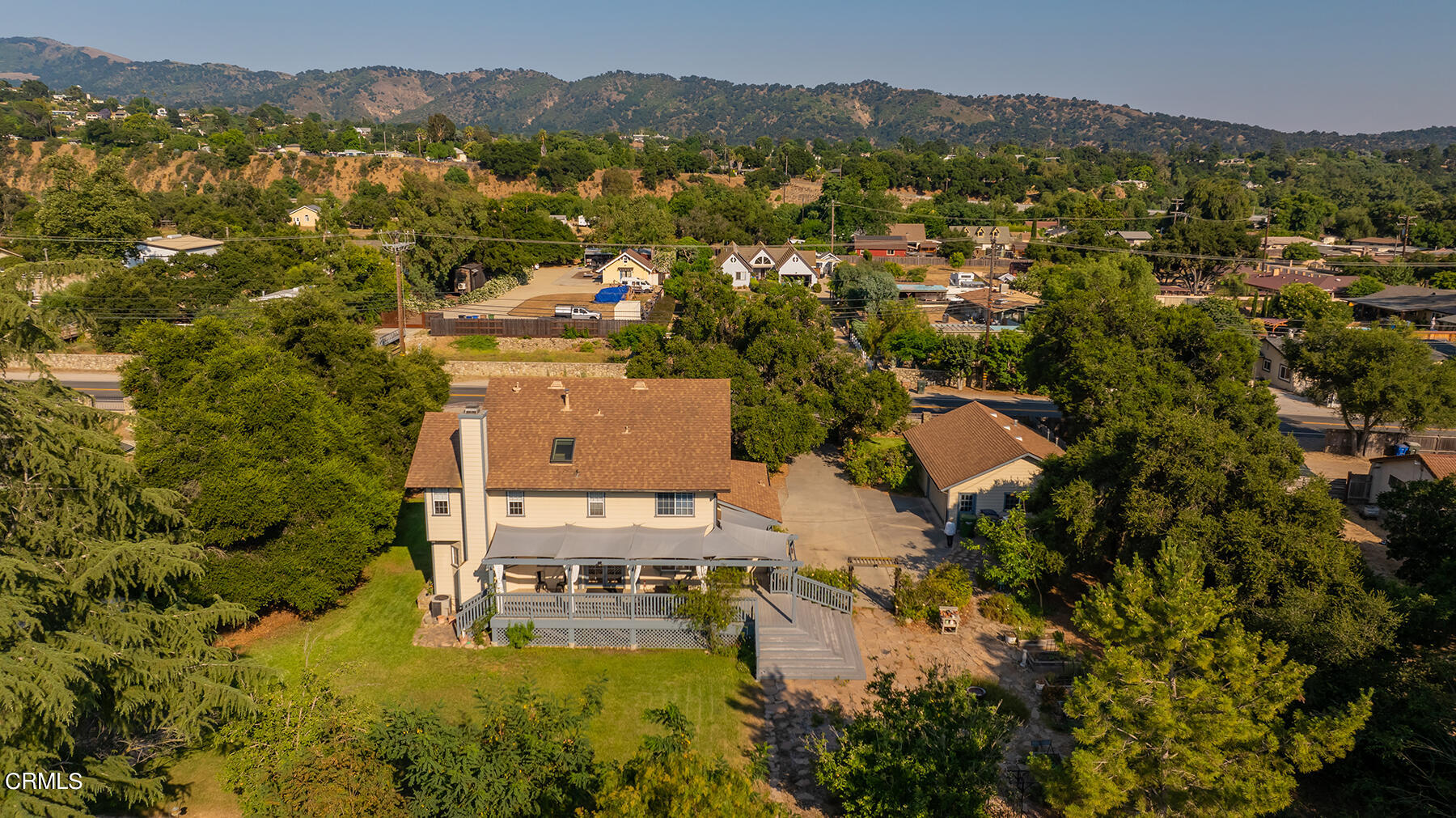 171 Burnham Road Oak View, CA 93022 - Photo 54 of 57 an aerial view of residential houses with outdoor space