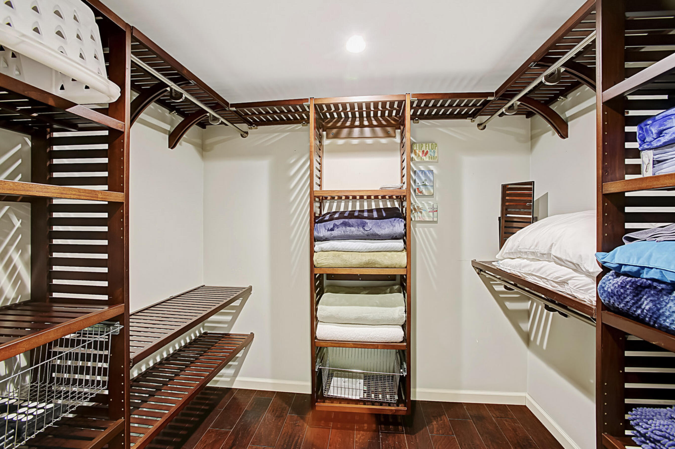 669 Del Parque Drive, Unit D Santa Barbara, CA 93103 - Photo 23 of 37 a view of a hallway with wooden floor and staircase