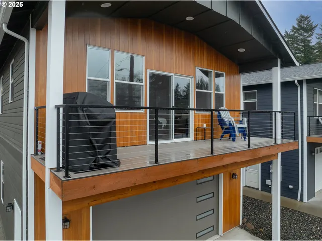 a view of outdoor space and seating space