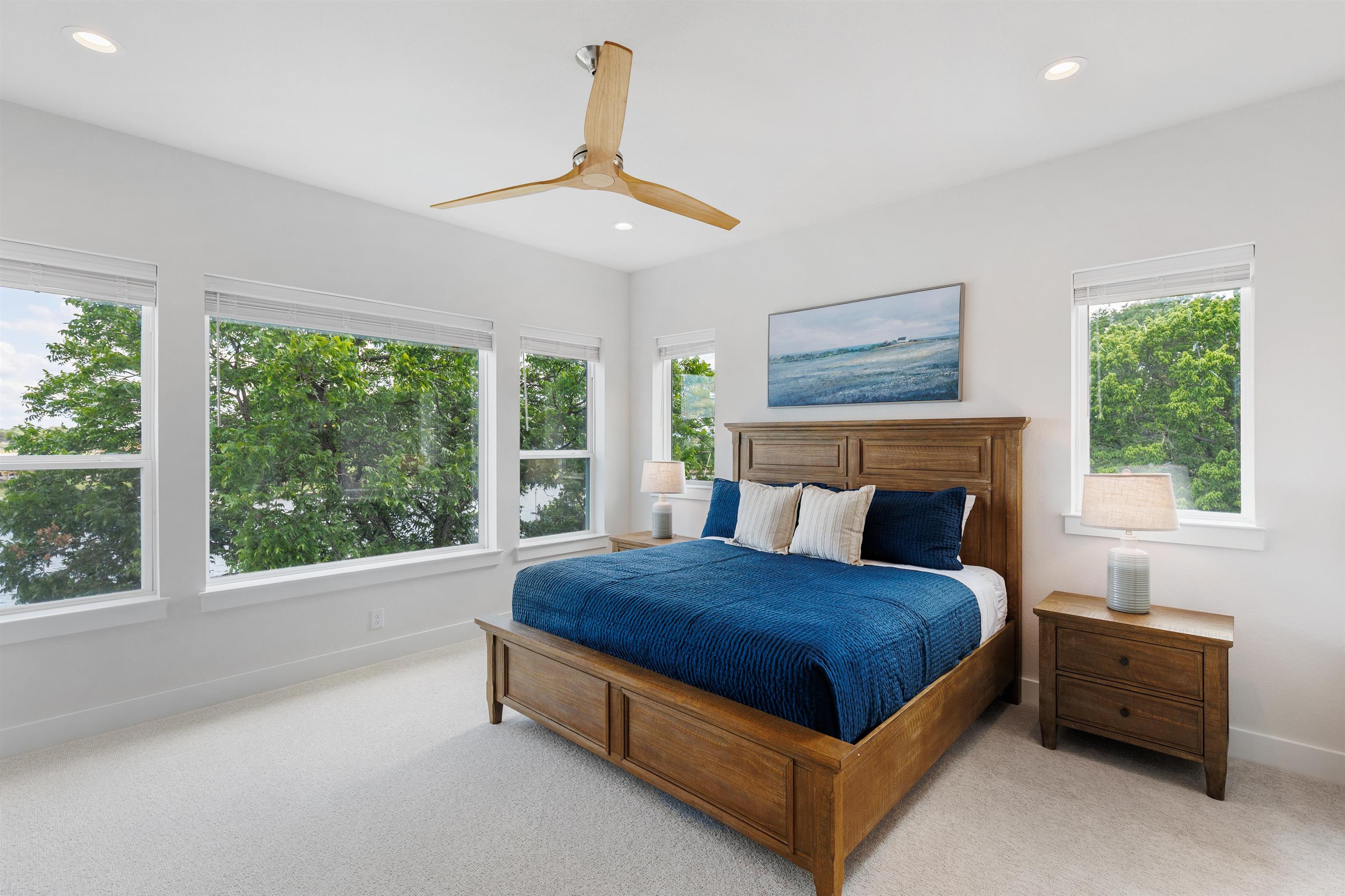 563 Ellen Williams Loop Kingsland, TX 78639 - Photo 22 of 30 Bedroom 3 with water views