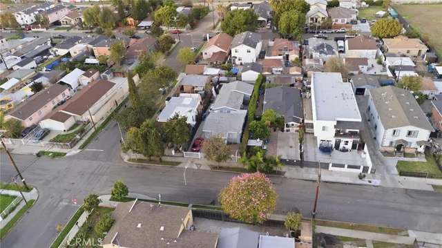 an aerial view of a city