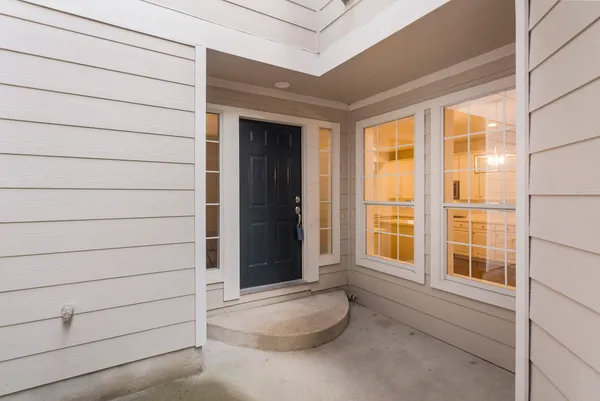a view of front door