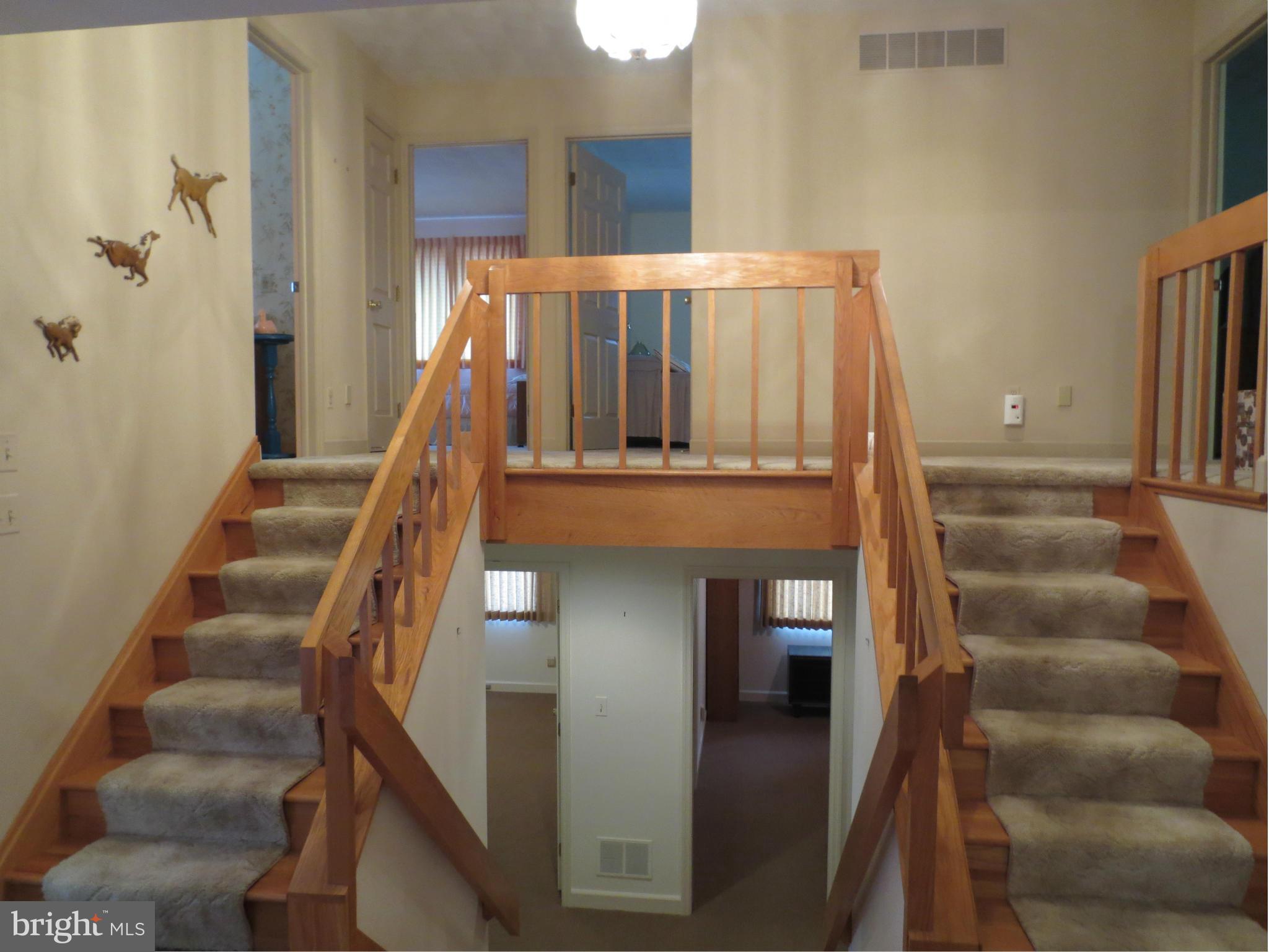 1512 Rolling Road Bel Air, MD 21014 - Photo 3 of 30 Foyer-double staircase to upper and lower levels