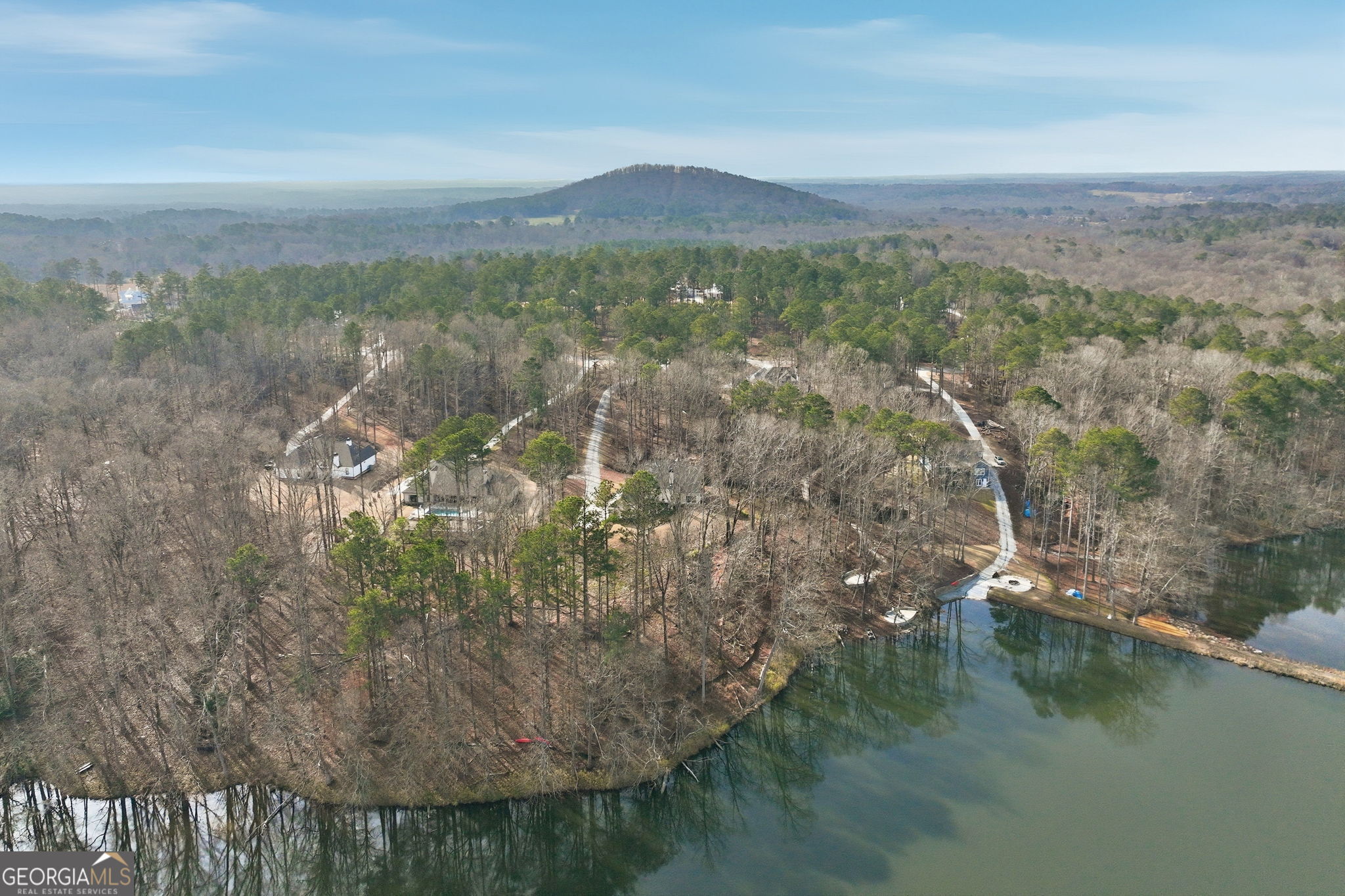 1282 Dean Hill Road Southeast Monroe, GA 30655 - Photo 16 of 58 a view of lake with mountain