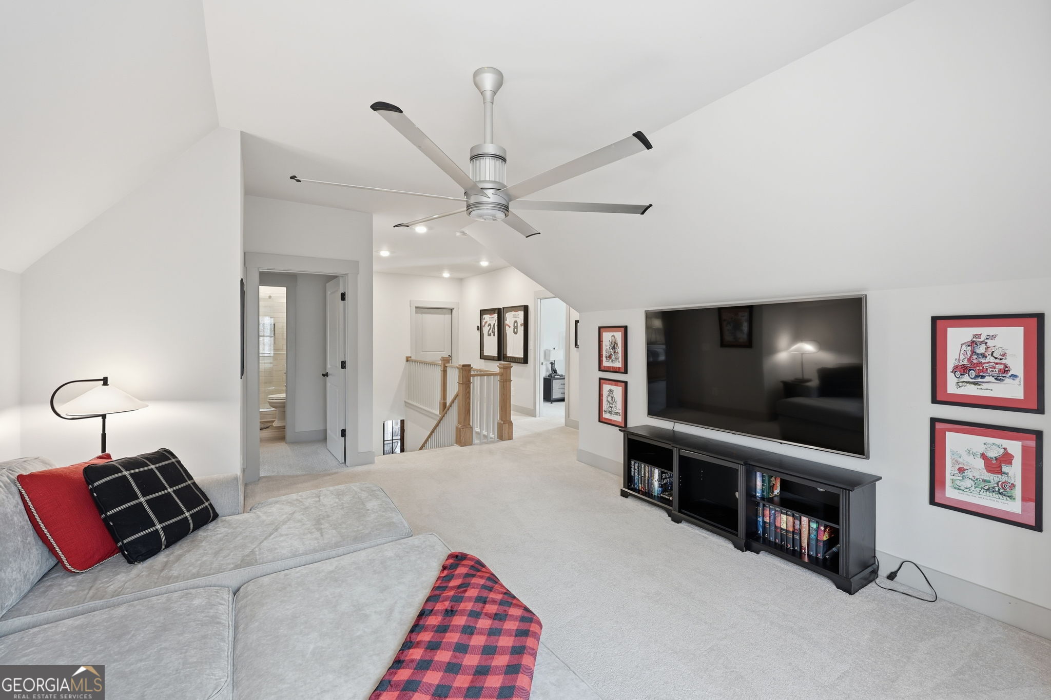 1282 Dean Hill Road Southeast Monroe, GA 30655 - Photo 51 of 58 a living room with furniture and a flat screen tv