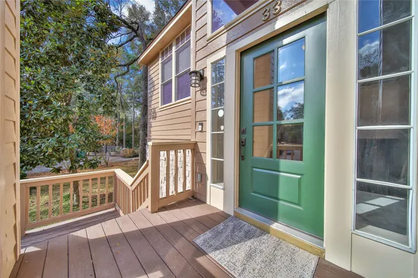 a view of a house with a deck