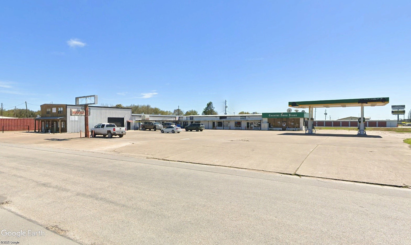 a view of road with a house