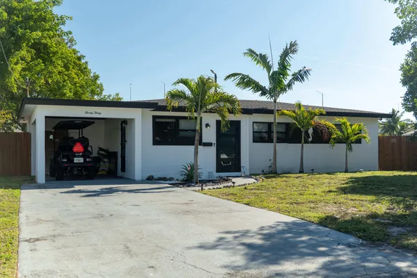 a view of a house with a patio