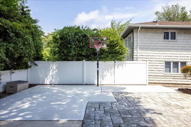 a backyard of a house