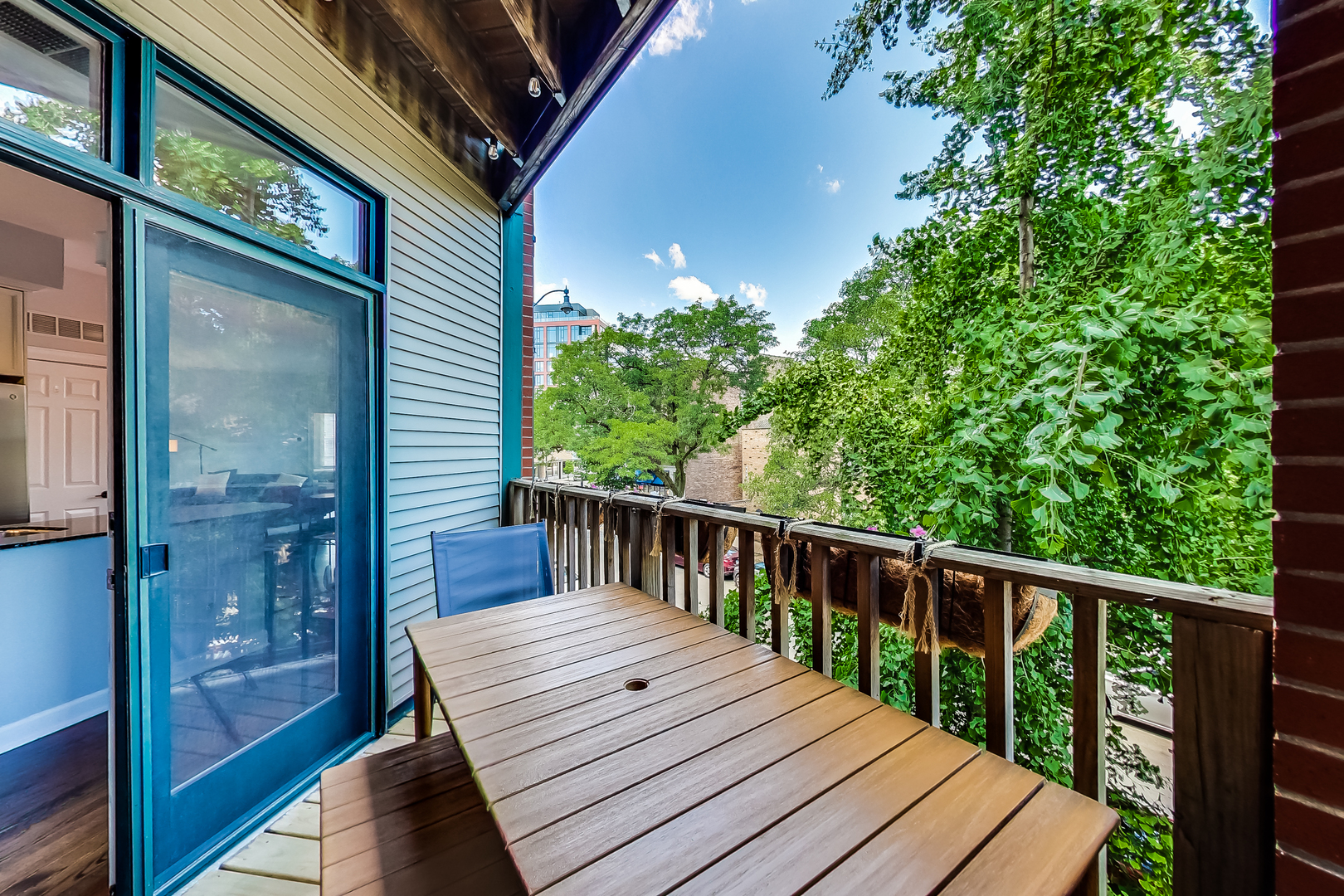 845 West Altgeld Street, Unit 2A Chicago, IL 60614 - Photo 23 of 24 a view of balcony with wooden floor