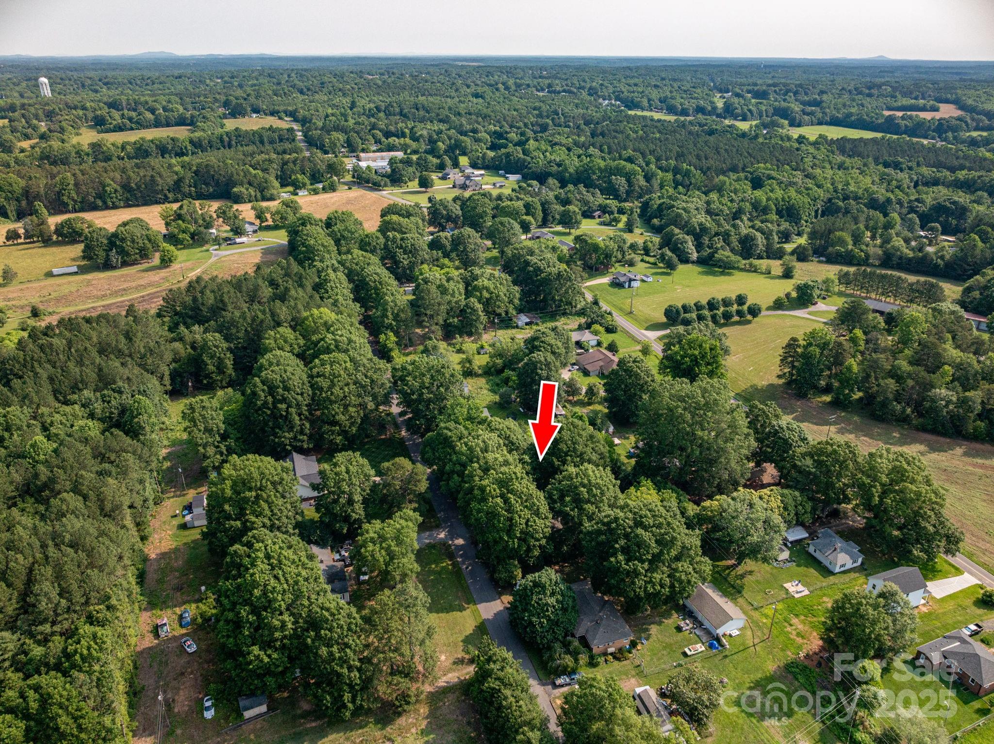 143 Hallman Street Cherryville, NC 28021 - Photo 30 of 31 an aerial view of residential houses with outdoor space and trees