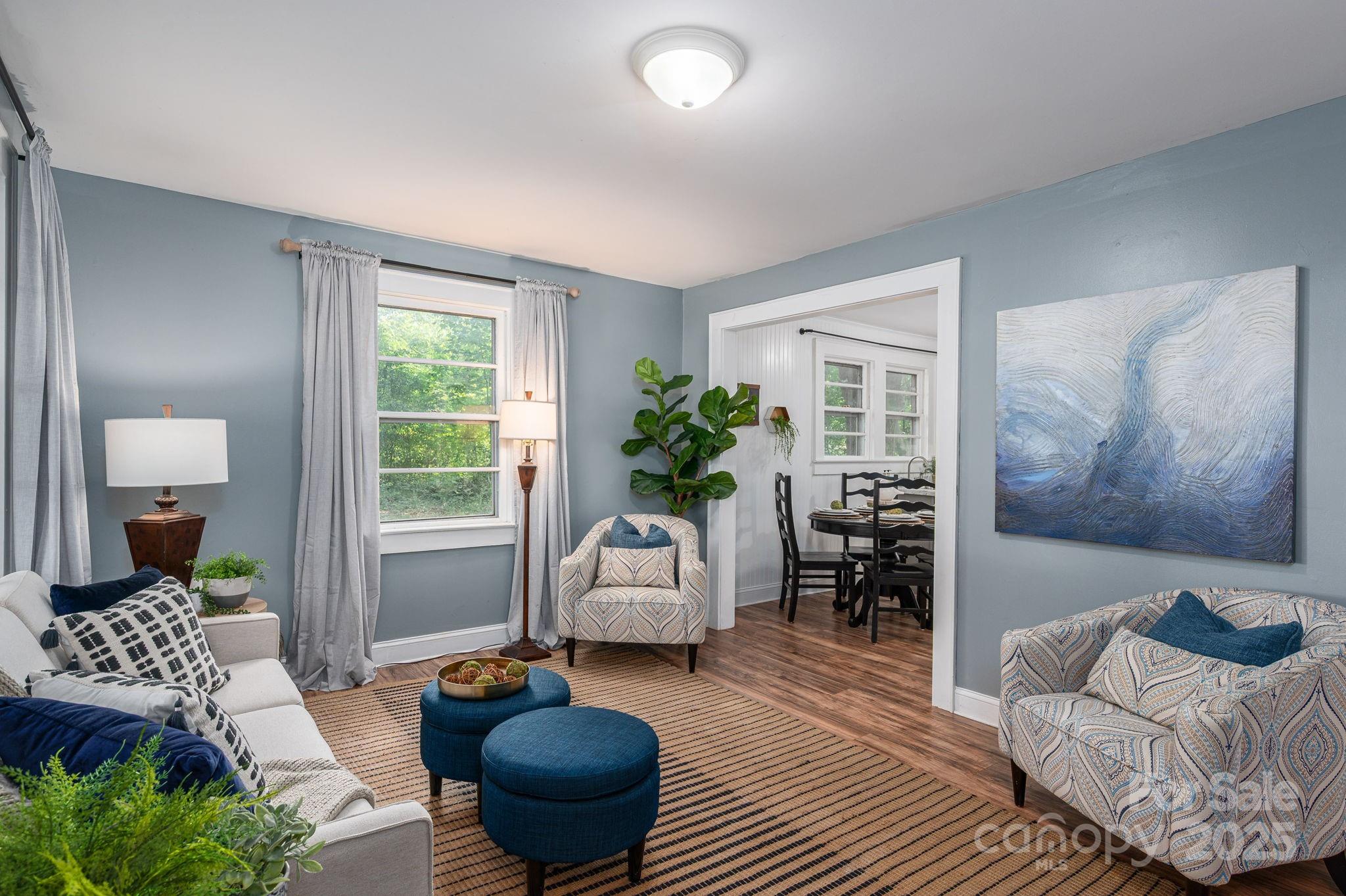 143 Hallman Street Cherryville, NC 28021 - Photo 10 of 31 a living room with furniture and a window