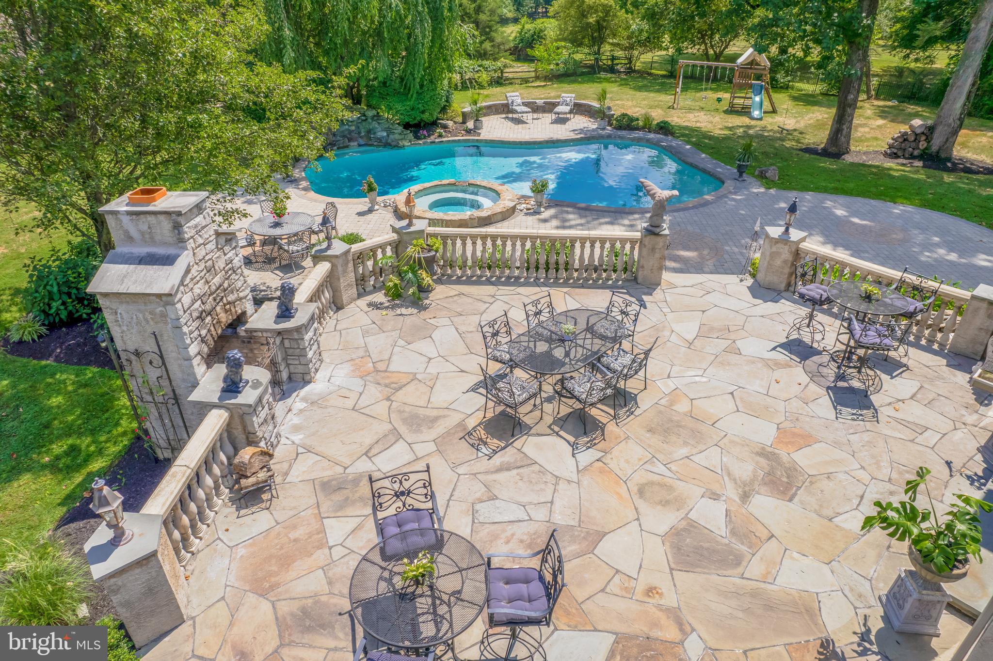 1520 Penllyn Blue Bell Pike Blue Bell, PA 19422 - Photo 5 of 56 Patio, Fireplace, and pool