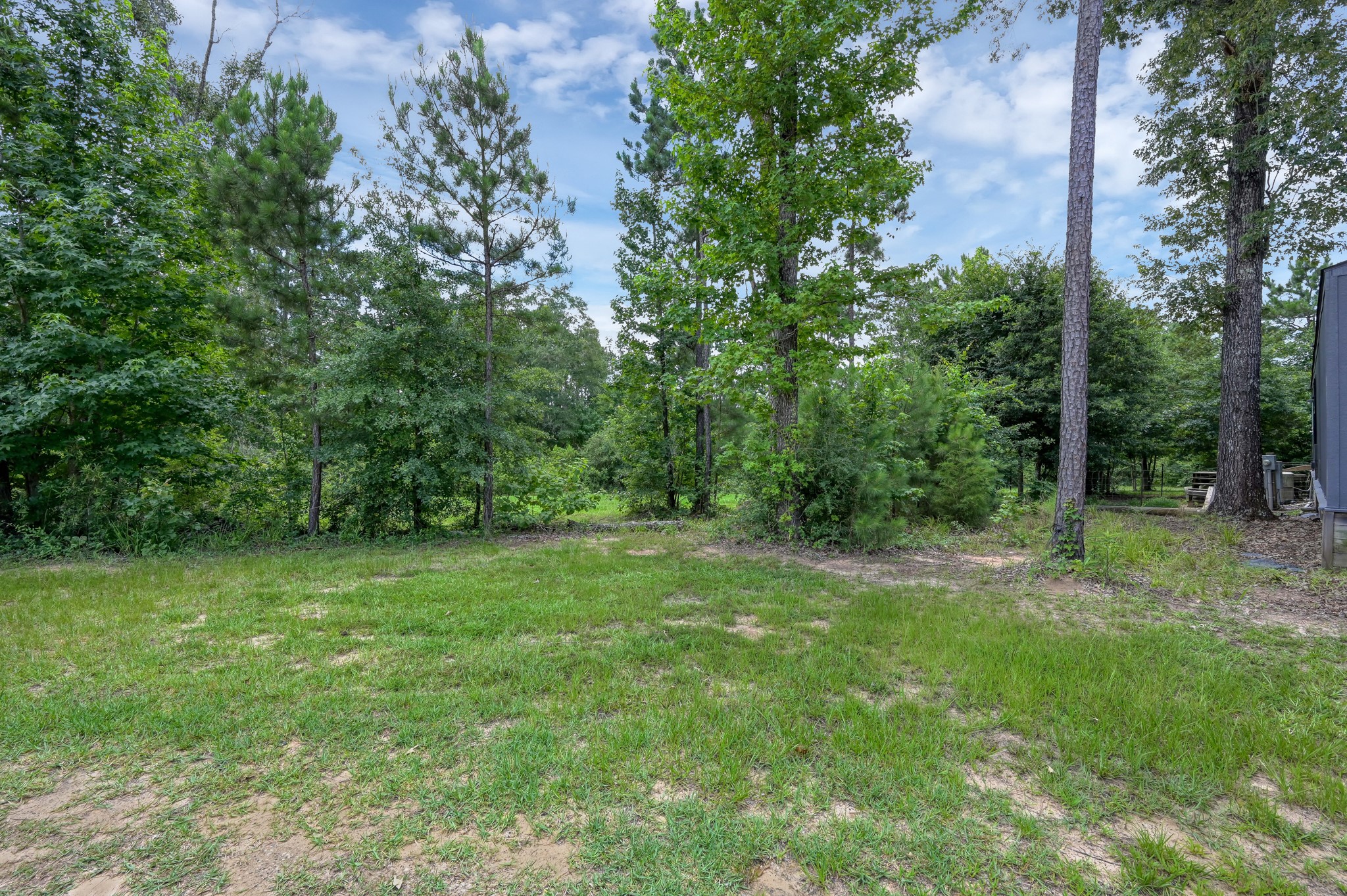 400 Raven Hill Road Oakhurst, TX 77359 - Photo 31 of 45 a view of a grassy field with trees in the background