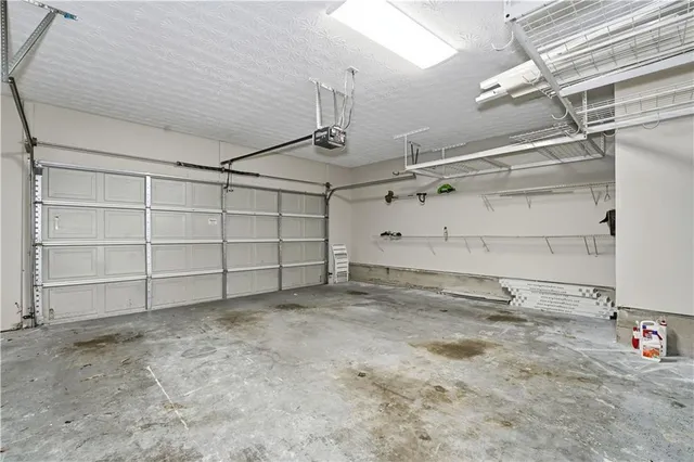 a view of a room with storage