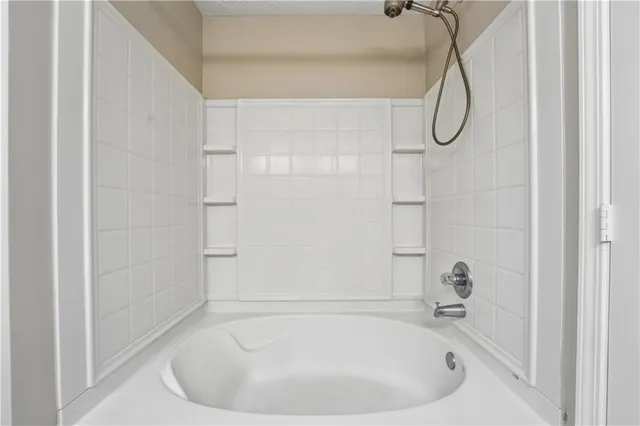 a view of back yard of the house