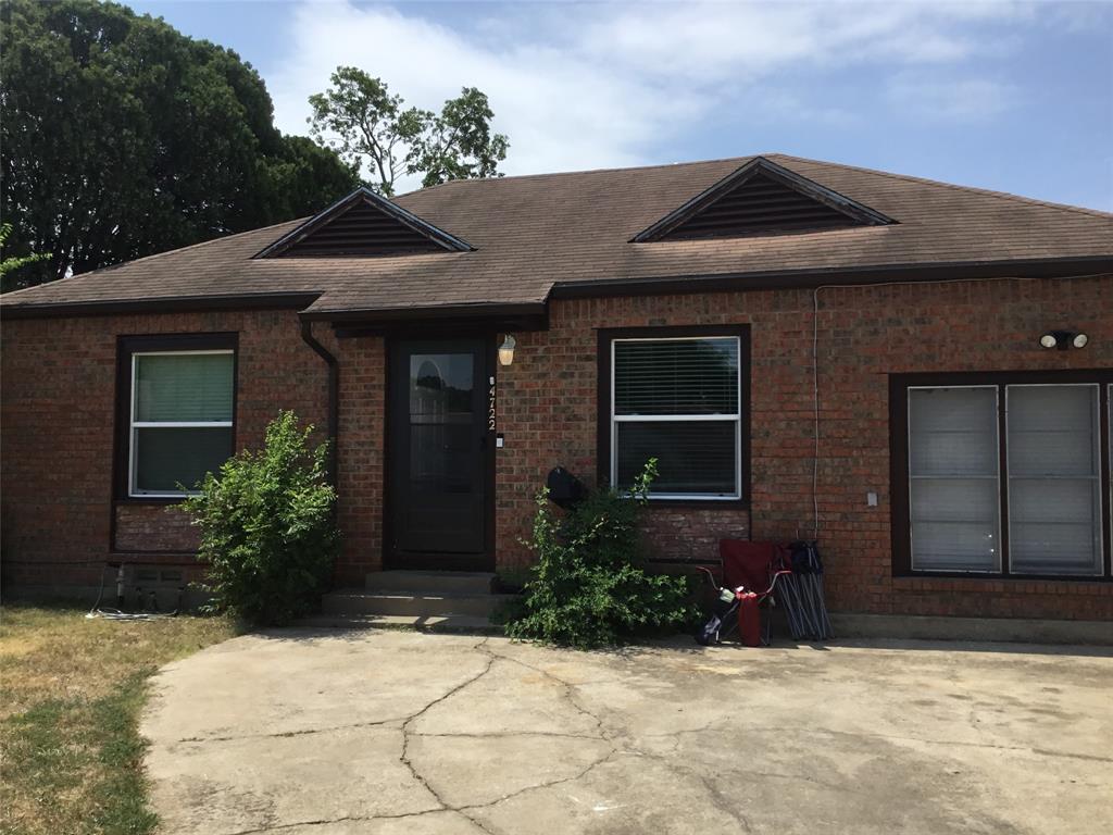 a front view of a house