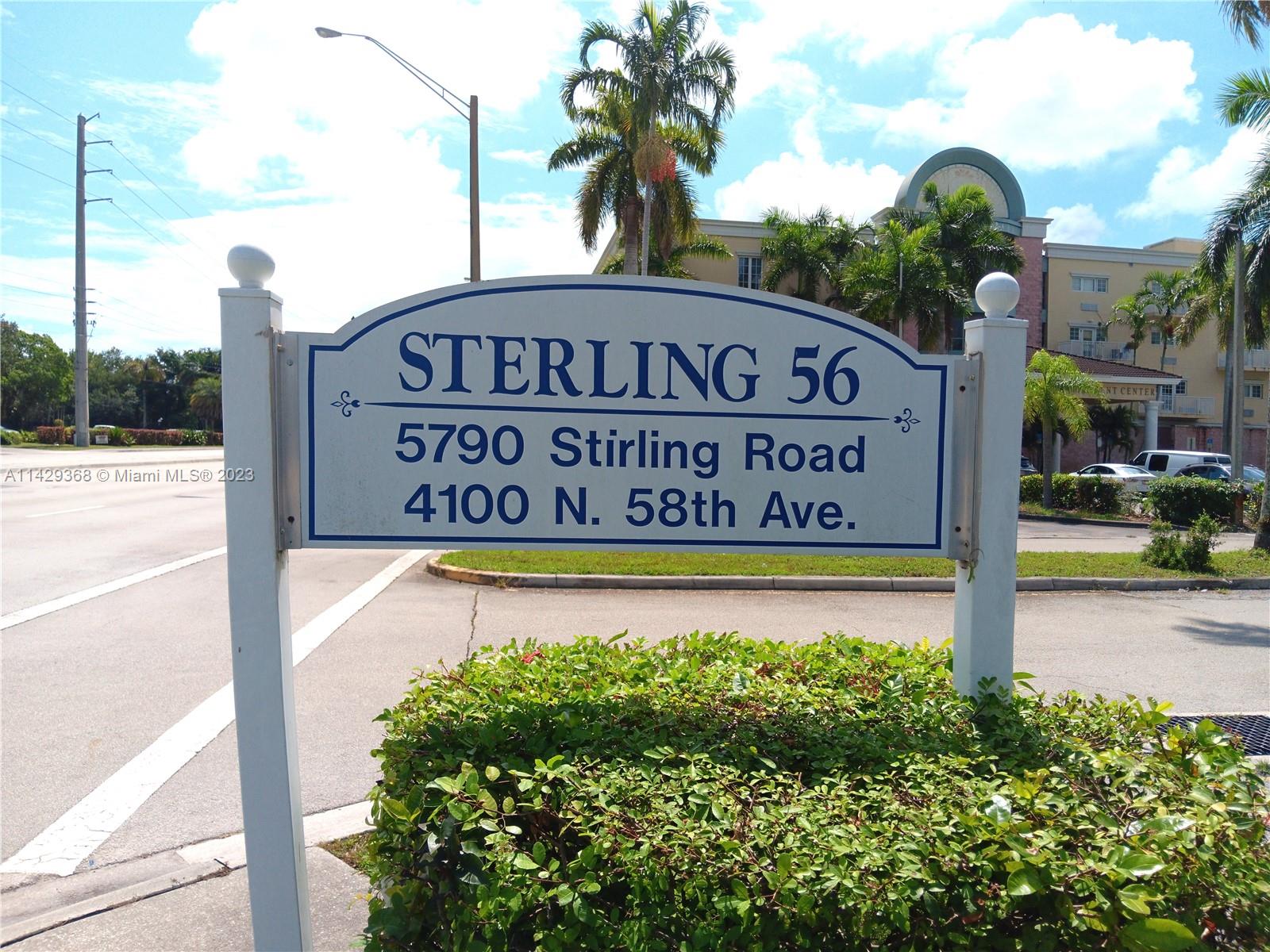 5790 Stirling Road, Unit 311 Hollywood, FL 33021 - Photo 3 of 36 a sign on the side of a building