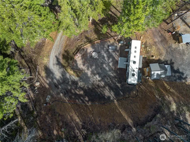 a view of a lake with a mountain