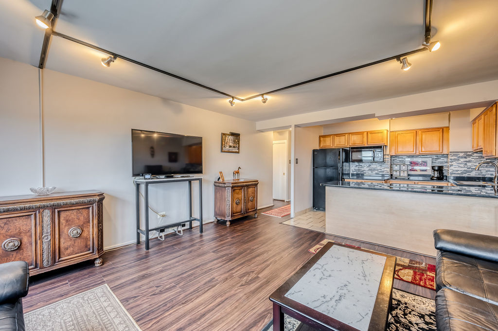 6030 North Sheridan Road, Unit 809 Chicago, IL 60660 - Photo 13 of 17 a living room with furniture and a flat screen tv