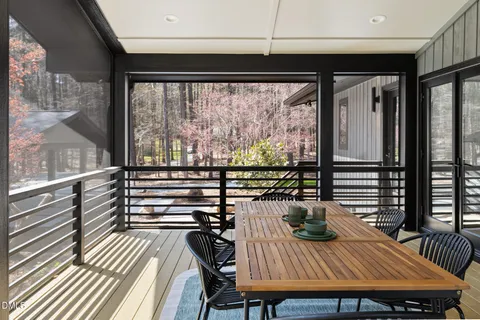 a view of a trees in a field