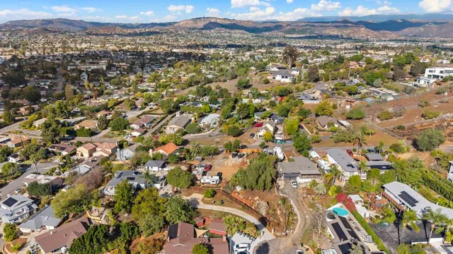 an aerial view of multiple house
