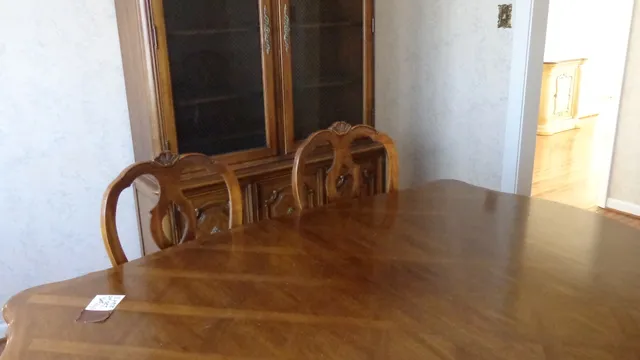 a view of a porch with wooden floor