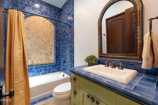 an aerial view of residential house and outdoor space