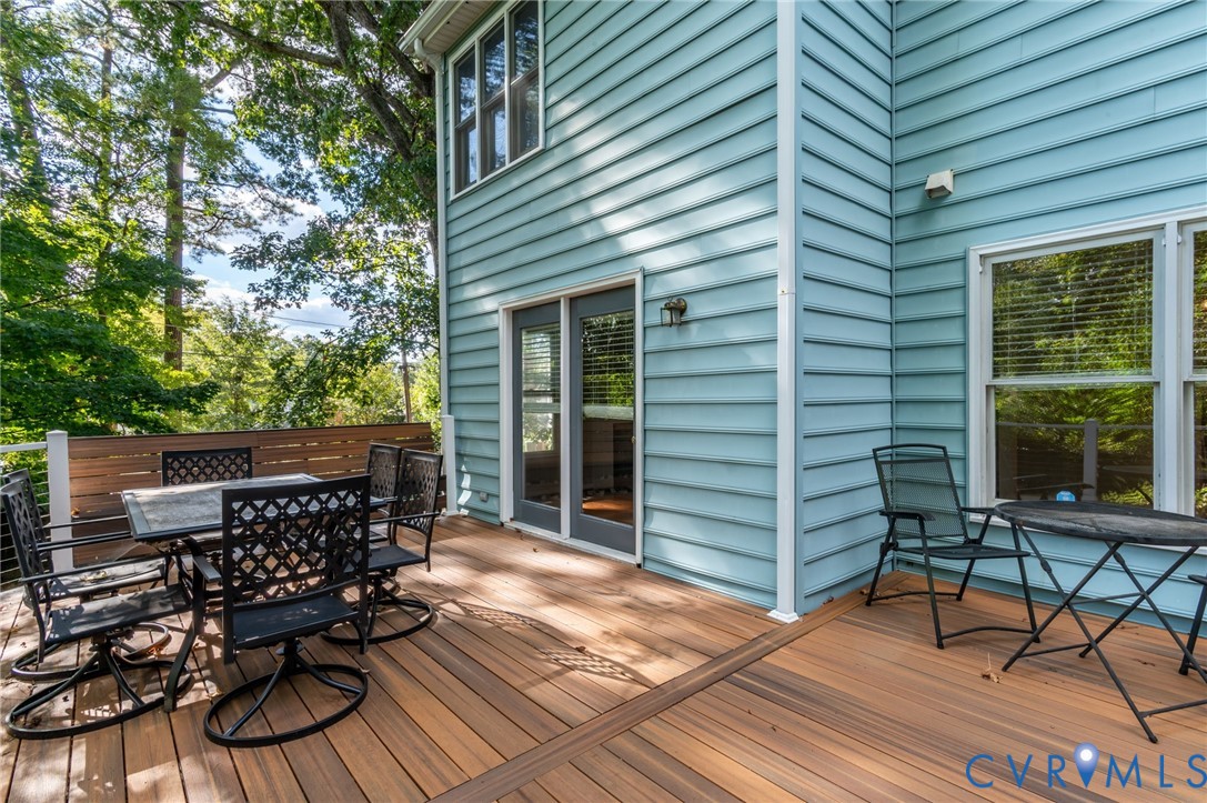 8701 Overhill Road Henrico, VA 23229 - Photo 29 of 35 Wooden deck featuring outdoor dining space