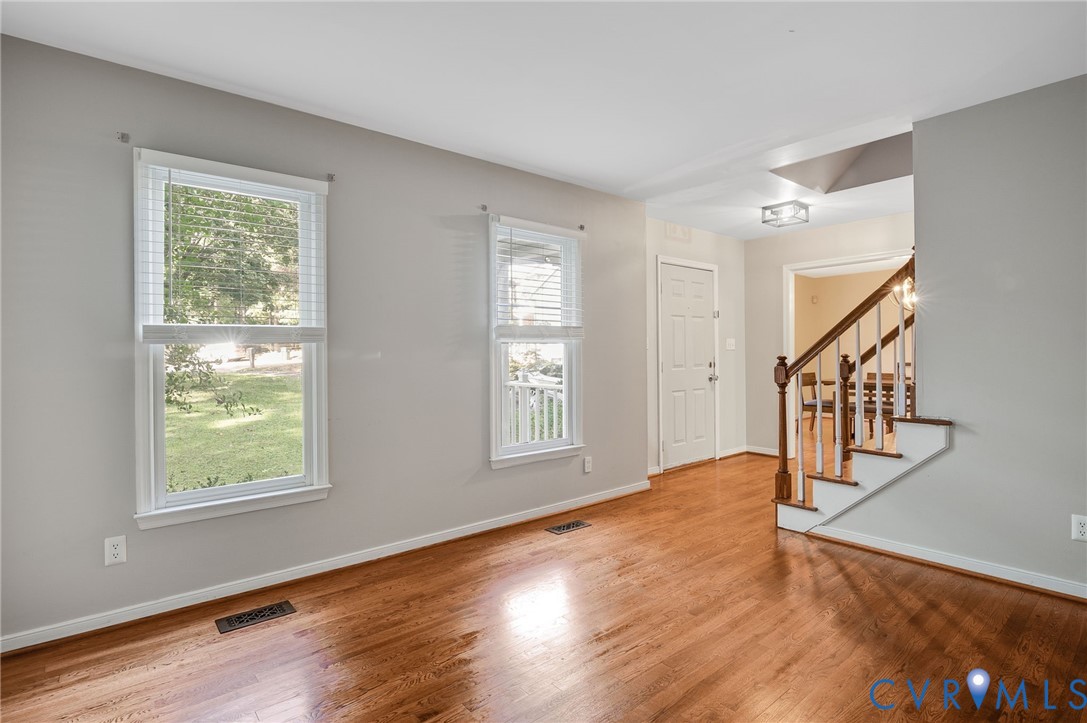 8701 Overhill Road Henrico, VA 23229 - Photo 5 of 35 Entryway with light wood-style floors and stairs