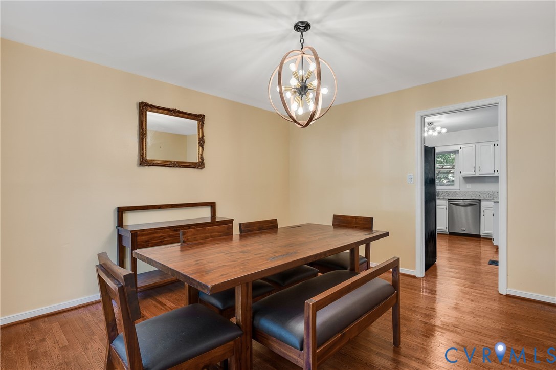 8701 Overhill Road Henrico, VA 23229 - Photo 7 of 35 Dining room with light wood-style floors and a cha
