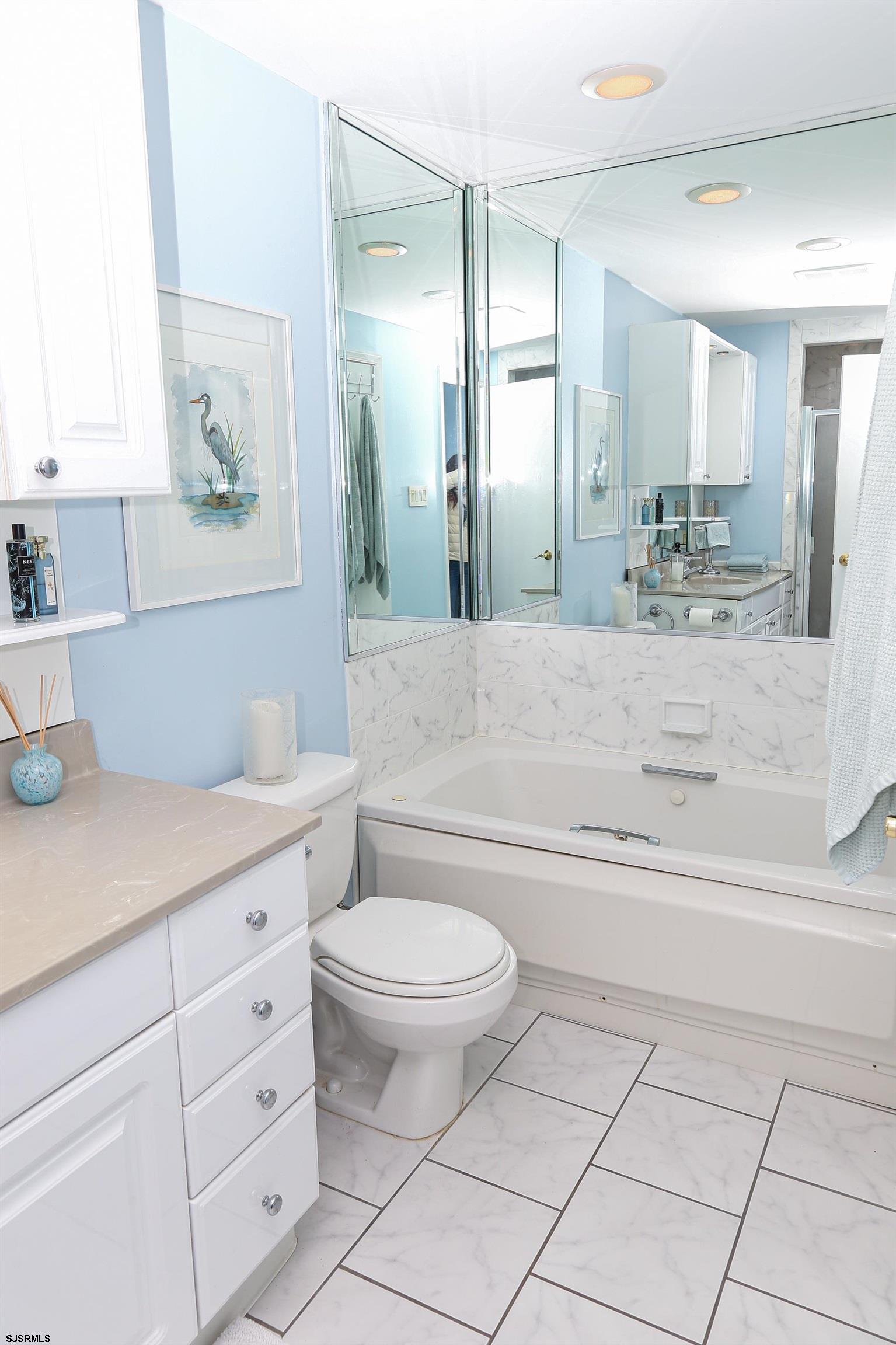 12 Gull Cove Brigantine, NJ 08203 - Photo 31 of 50 a bathroom with a sink a toilet and a bathtub