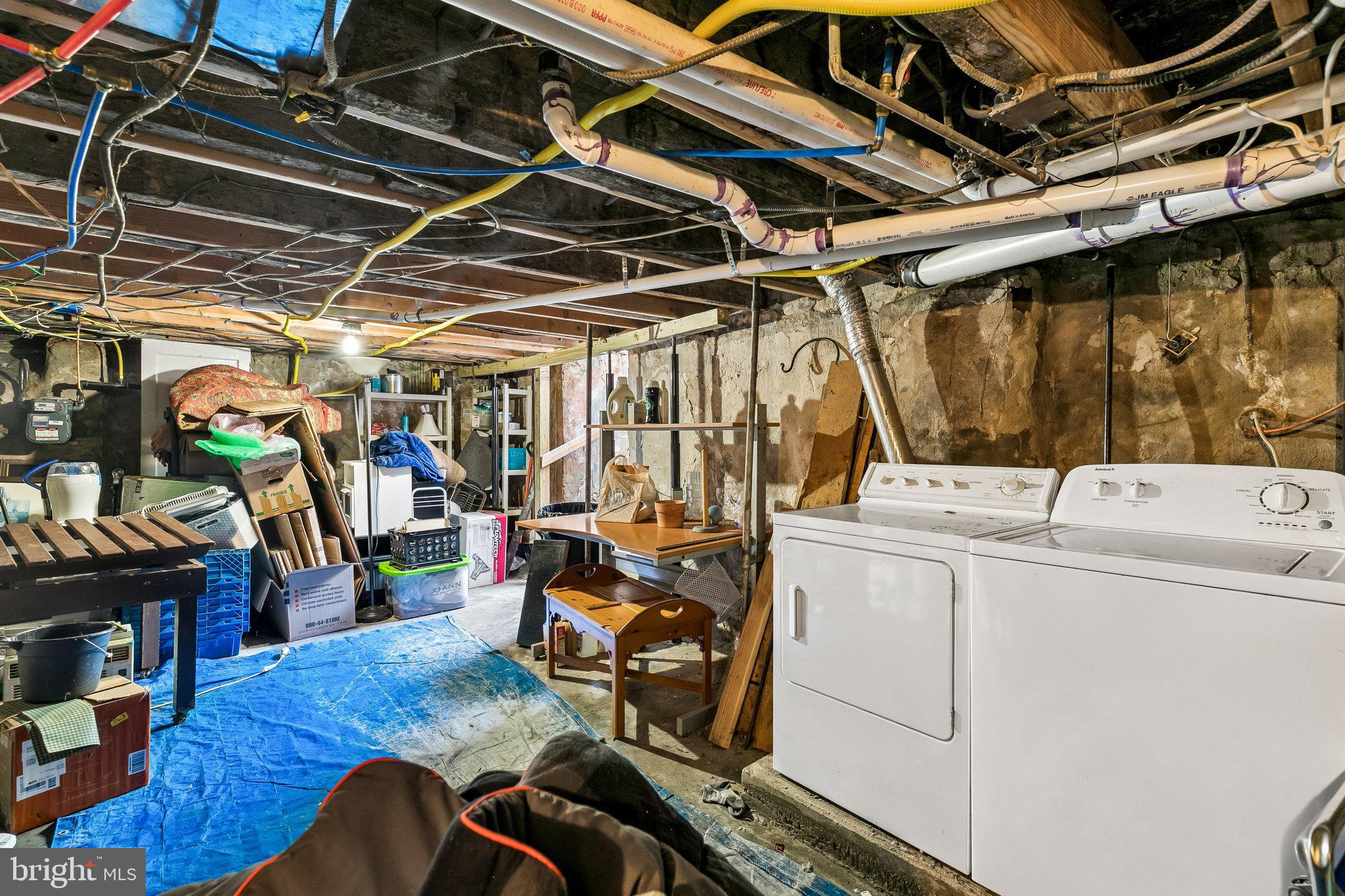527 South 7th Street, Unit 1 Philadelphia, PA 19147 - Photo 32 of 33 Functional basement laundry area.