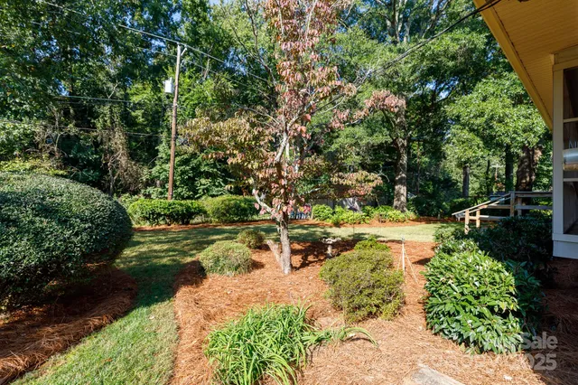 a view of yard with green space