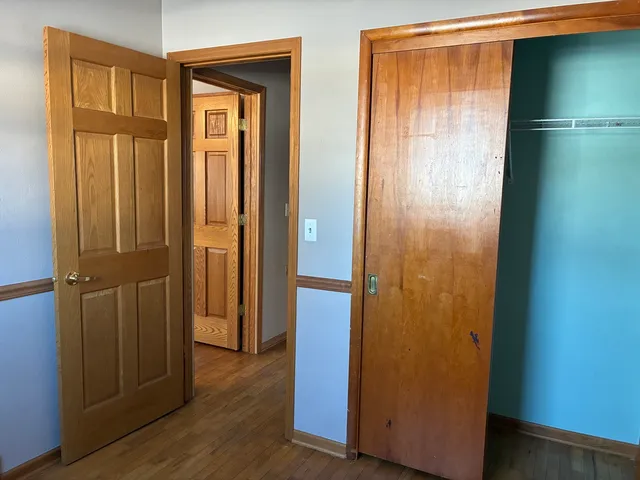 a view of elevator with hallway