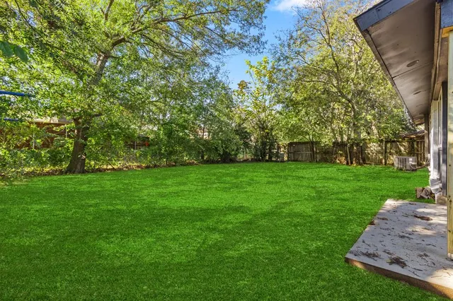 a view of yard with green space