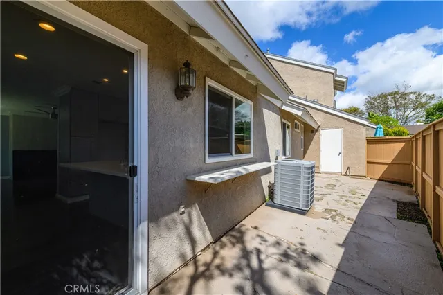 a view of a house with a patio