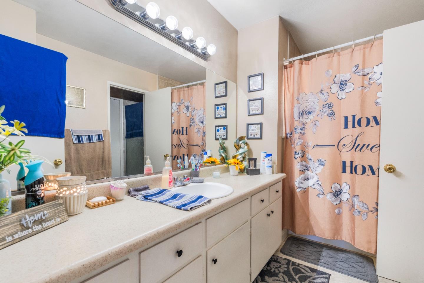 1317 East Rumble Road Modesto, CA 95355 - Photo 11 of 21 a bathroom with a sink and a mirror