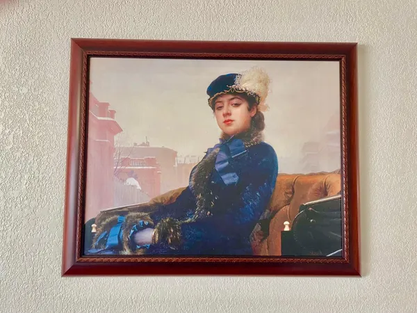 view of a painting on a wall