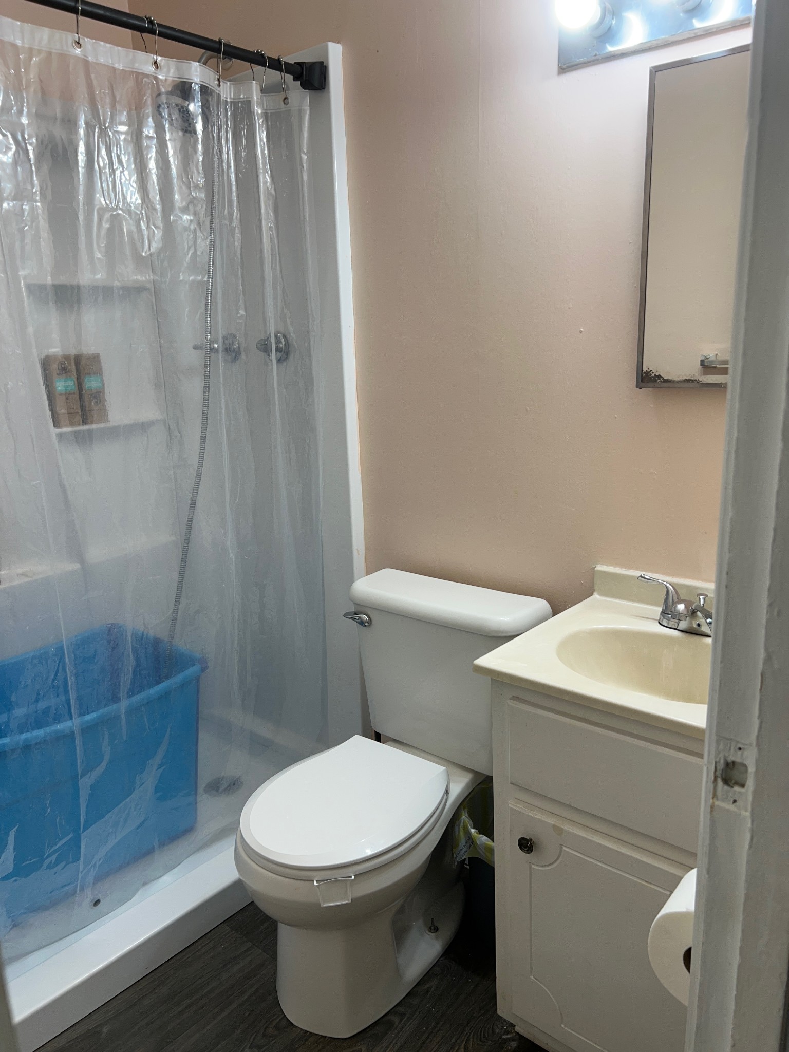 355 Chicken Creek Road Pulaski, TN 38478 - Photo 13 of 17 a bathroom with a toilet a sink and a shower