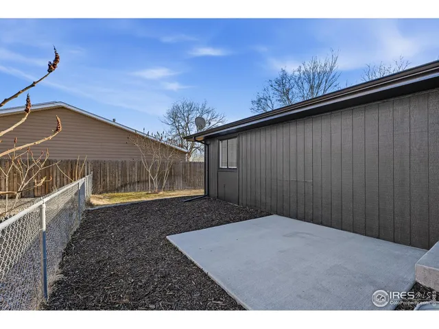 a backyard of a house