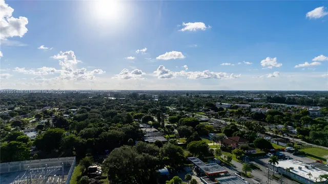 an aerial view of a city