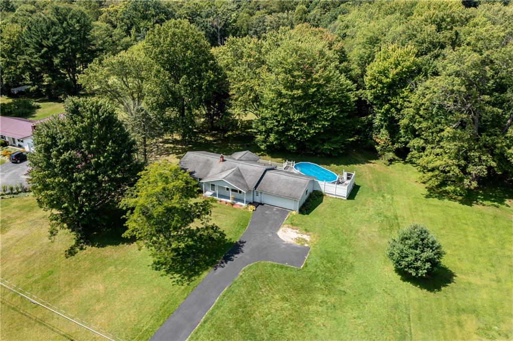 643 Methodist Road Greenville, PA 16125 - Photo 4 of 48 an aerial view of a house with a yard and swimming pool