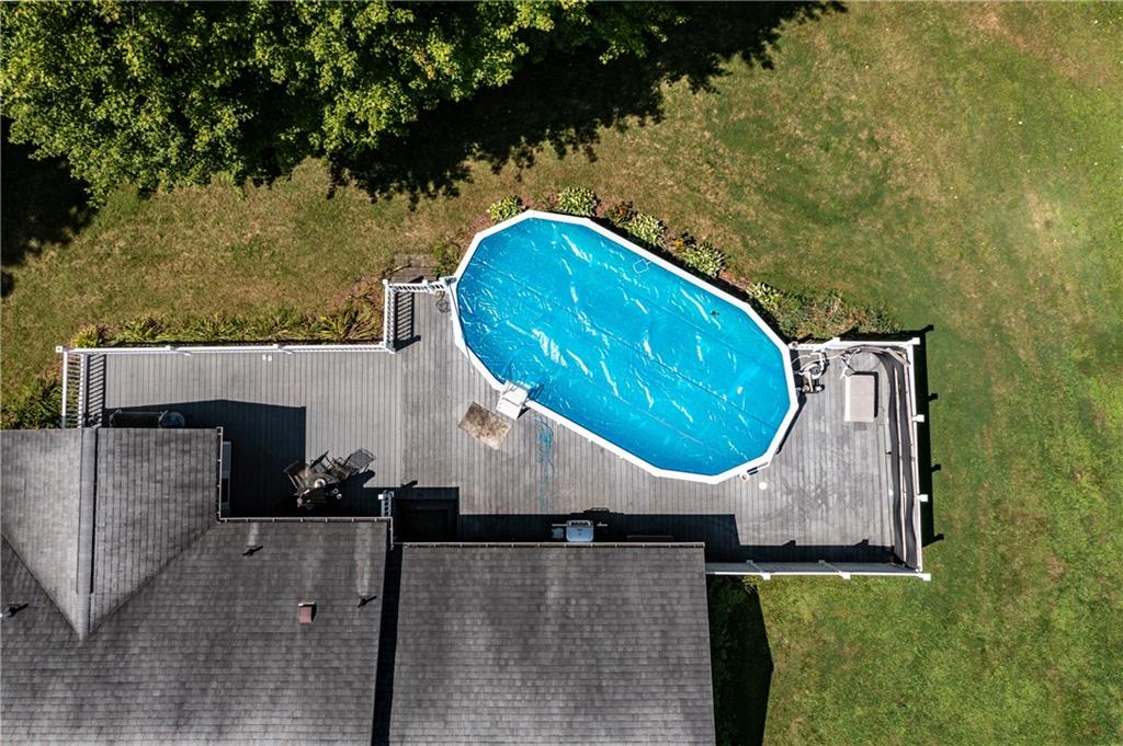 643 Methodist Road Greenville, PA 16125 - Photo 8 of 48 an aerial view of a house with swimming pool and large trees