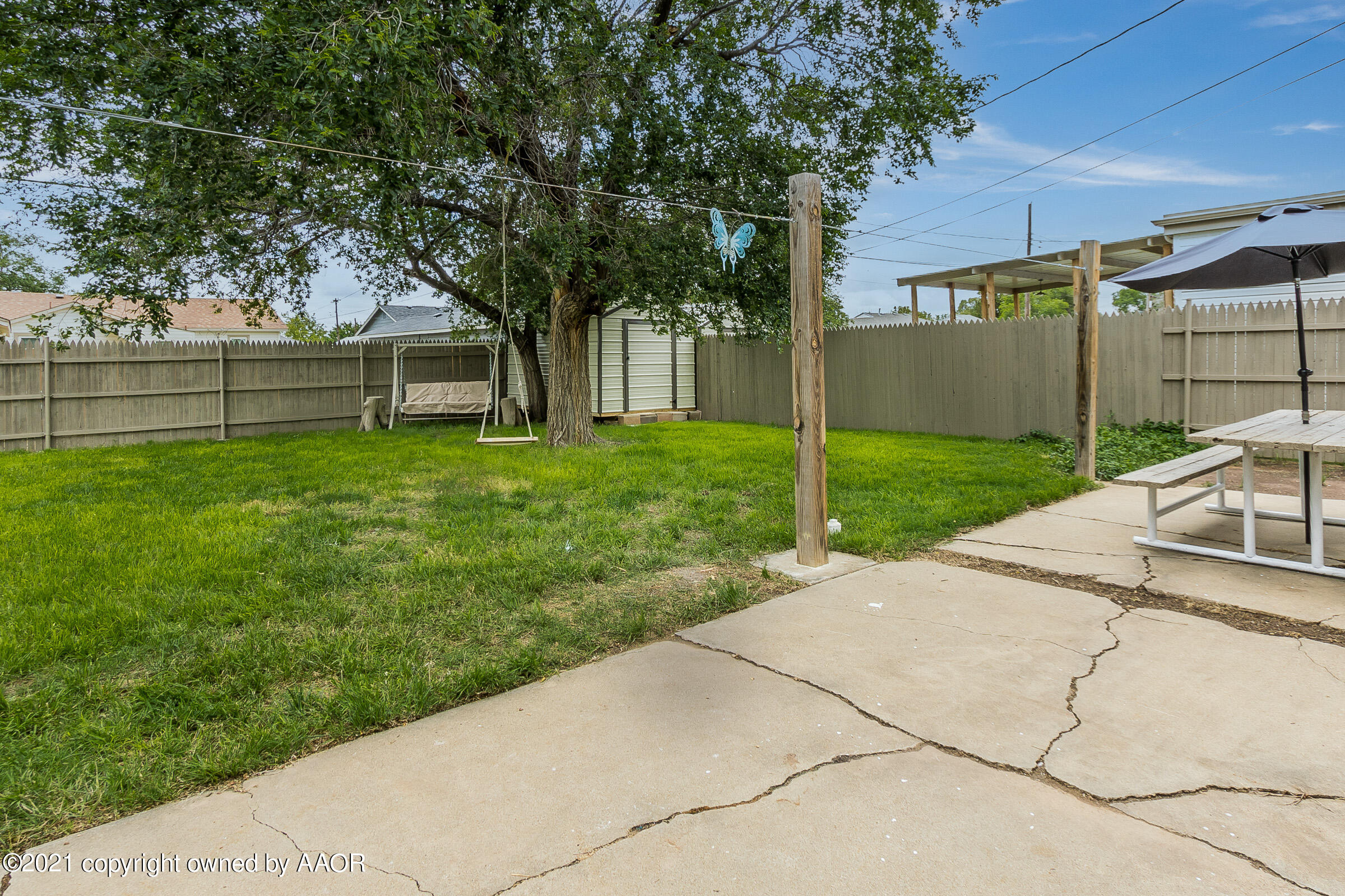 4215 Cline Road Amarillo, TX 79110 - Photo 19 of 22 020_Back Patio and Yard