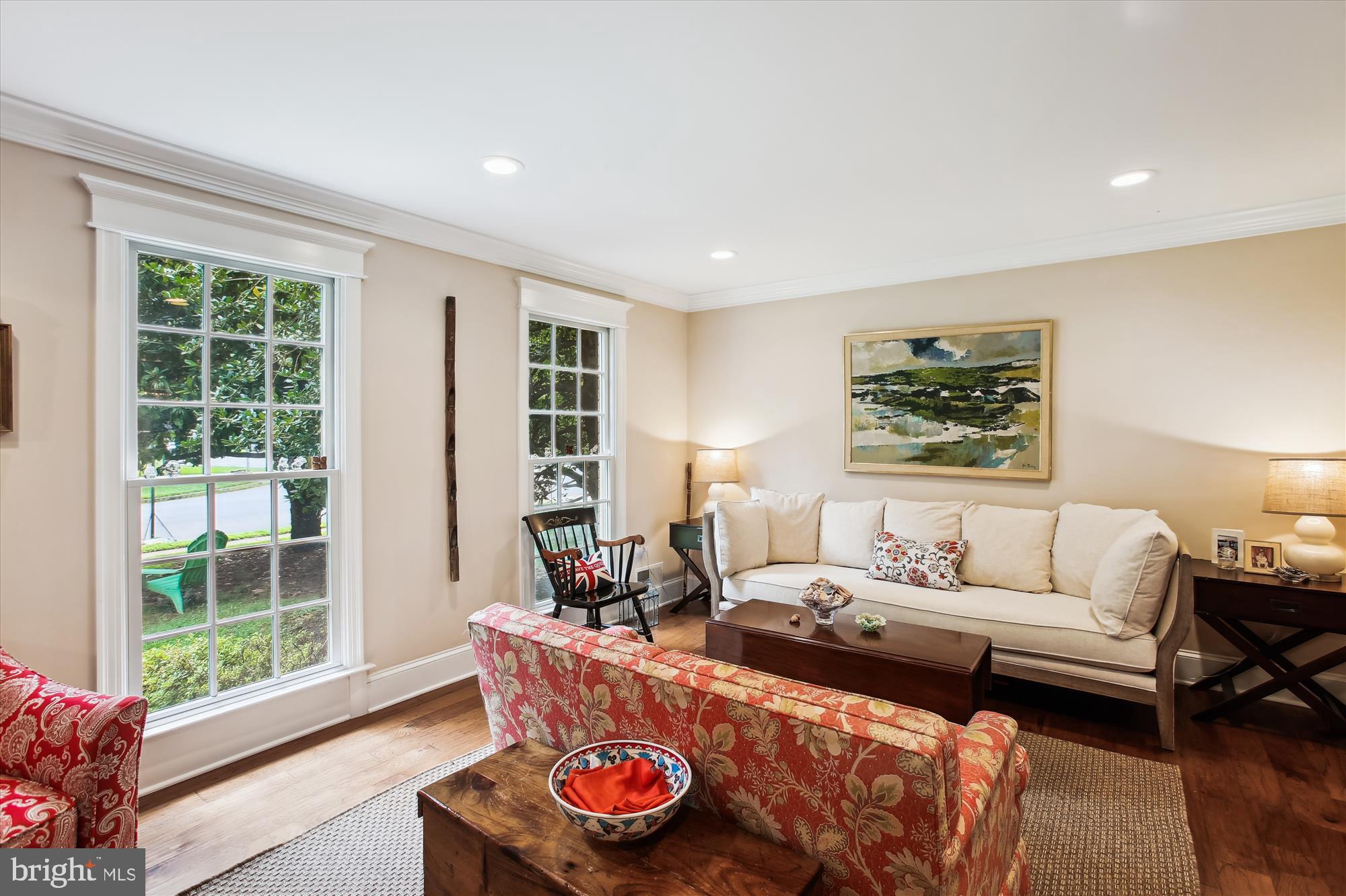8231 Crown Court Road Alexandria, VA 22308 - Photo 13 of 33 a living room with furniture and a large window