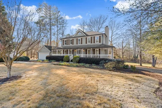 a view of a street with houses