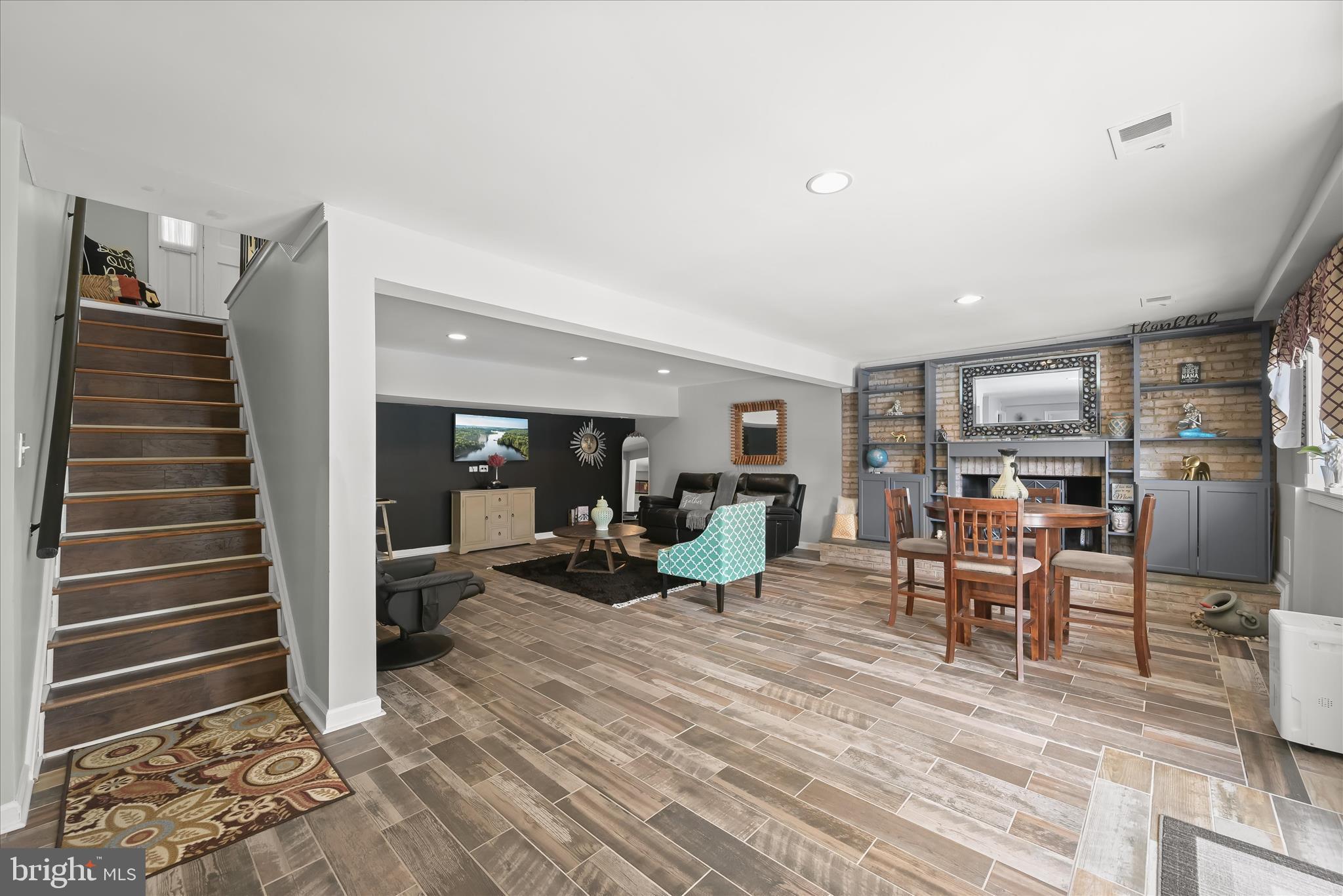 1 Southview Court Silver Spring, MD 20905 - Photo 47 of 106 Lower Level - Luxury Porcelain Wood Grain Tile